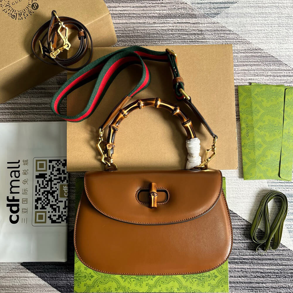 GUCCI BAMBOO 1947 MEDIUM TOP HANDLE BAG